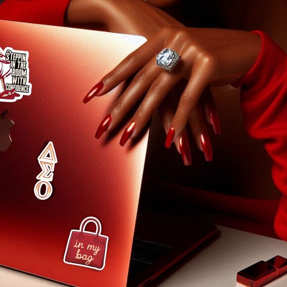 NEW Delta Sigma Theta Stickers divine 9 sorority decals DST black woman gifts - Picture 10 of 11
